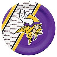 NFL Minnesota Vikings Disposable Paper Plates, Pack of 20