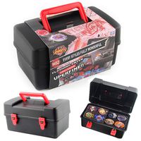 CGKUITER Portable Waterproof Box 8 in 1 Carrying Case for Beyblade Burst Spinning,Double,Shockproof and Anti-Fall