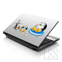 LSS 15 15.6 inch Laptop Notebook Skin Sticker Cover Art Decal Compatible with 13.3" 14" 15.6" 16" HP, Dell, Lenovo, Apple, Asus, Acer (Free 2 Wrist Pad Included) - Penguins