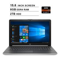2019 Newest HP Pavilion 15.6 Inch HD Laptop (AMD Ryzen 3 2200U up to 3.4GHz, 8GB DDR4 RAM, 2TB HDD, AMD Radeon Vega 3, WiFi, Bluetooth, HDMI, Windows 10 Home, Silver) (Renewed)