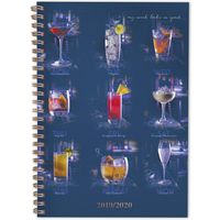 2019-2020 Academic Planner, Cambridge Weekly & Monthly Appointment Book, 5-1/2" x 8-1/2", Small, I'll Drink to That Collection (1170-200A)