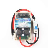 T-king Digital Display Six-core Boost Power Automotive Electronic Rectifier Car Capacitor Regulator Fuel Saving Filter with Air Switch