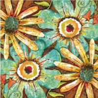 Cocktail Size Paper Napkin,Field of Flowers