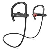DECATUNE [Latest Model] Bluetooth Headphone Noise Canceling Headset Best Wireless Sport Earphone with mic IPX7 Waterproof sweatproof Wireless Earbuds for Gym Running Workout 8 Hours Battery Life