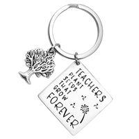Teacher Keychain Appreciation Gifts Key Chain for Teachers Christmas Thanksgiving Day, Teachers Plant Seeds That Grow Forever