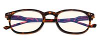 Computer Reading Glasses UV420 Transparent Blue Light Filter(Tortoise) +2.5