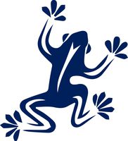 USCLIFESTYLE Animal Sandra Frog (Navy Blue) (Set of 2) Premium Waterproof Vinyl Decal Stickers for Laptop MacBook Phone Tablet Helmet Car Window Bumper Mug Tuber Cup Door Wall Decoration