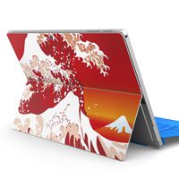 igsticker Ultra Thin Premium Protective Back Stickers Skins Universal Tablet Decal Cover for Microsoft Surface Pro 4/ Pro 2017/ Pro 6(2018) 004665 Japanese Style　Japanese Pattern　sea
