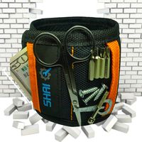 SHAI Magnetic Wristband Tool for Holding Screw, Nails. Dad/Father Day Gift. Birthday Present For Husband, Men, Son, Mother, Daughter. Strong Magnet Armband for Handyman and Woodworker/Woodworking.