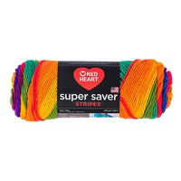 Red Heart Super Saver Yarn-Favorite Stripe