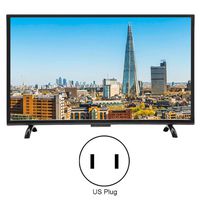 Smart Curved HD TV，32inch Large Curved Screen Smart 3000R Curvature TV 4K HDR Network Version 110V(US)