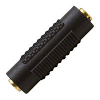Seismic Audio - SAPT124 - 1/8" Female to 1/8" Female Adapter (Black & Gold)