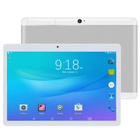 10 inch Google Android 7.0 Nougat System Tablet Unlocked Pad with Dual SIM Card Slot XINYANGCH 10.1" IPS Screen 4GB RAM 64GB ROM 3G Phablet Built-in Bluetooth WiFi GPS Tablets (Metallic Silver)