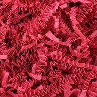 COTU (R) 2 LB Red Crinkle Shred Gift Basket Shred Crinkle Paper Filler Bedding (32 oz) in a Box