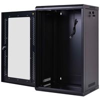 Safstar Wall Mount IT Network Server Cabinet Enclosure Data Devices Rack (15U, Tempered Glass Type 2)