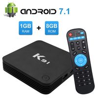 K91 Android TV Box, Android 7.1 TV Box Amlogic S905L Quad Core 64bit 1GB DDR3 RAM 8GB ROM 4K WiFi Ethernet