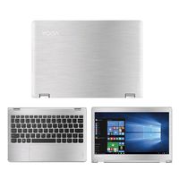 Silver Aluminum Skin Decal wrap Skin Case for Lenovo Yoga 710 11 11.6" Touch Screen Laptop
