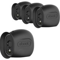 eBoot Silicone Skins for Arlo HD Smart Security Wire-Free Cameras (4 Pack, Black)