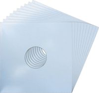 (10) 12" Colored Vinyl Record Jackets with Center Hole - Baby Blue #12JWBBHH
