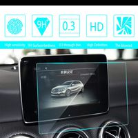 8X-SPEED for 2016 2017 Benz A180 A200 7-Inch 150x90mm Car Navigation Screen Protector HD Clarity 9H Tempered Glass Anti-Scratch, in-Dash Media Touch Screen GPS Display Protective Film