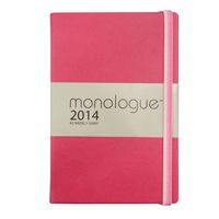 Grandluxe Monologue Diary 8.3-Inch x 5.5-Inch, Rose (701062)