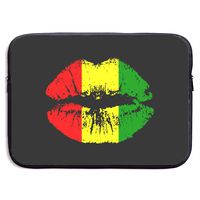 YanHill Laptop Sleeve Bag Case Waterproof Neoprene Reggae Rasta Lips Protective Carrying Cover Compatible 13 Inch MacBook Pro, MacBook Air, Notebook Computer