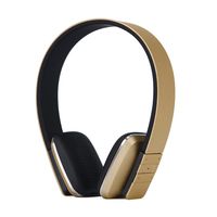 Wireless Earphone for Sports, TechCode Stereo Bluetooth Adjustable Head Type Over Ear Wireless Headphone with Mic for iPhone Xs Max/XR/Xs/x/8/8plus/7/7plus,Galaxy S9/Note8/ Note9,iPads,Gold
