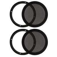 Goldwood Sound, Inc. Monitor Speaker And Subwoofer Part, Heavy Duty Steel Mesh Snap On Woofer Grills for 6.5" 2 Grill Pack (SG-M6-2)