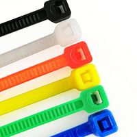 HS Multi Color Zip Ties Small Self Locking Nylon Ties Assorted 6 Colors (Green,Yellow, Black, White, Blue, Red) 4 Inch for Crafts,Bulk 600 Pack