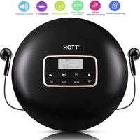 Portable CD Player, HOTT CD511 Personal Small Walkman CD Disc Player, with Electronic Anti-Skip Anti-Shock Protection (Black)