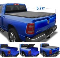Tyger Auto Black Top T3 Soft Tri-Fold Truck Tonneau Cover for 2019-2020 1500 New Body Style Fleetside 5.7' Bed Without Ram Box TG-BC3D1044