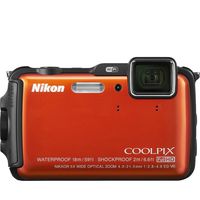 Nikon Coolpix AW110 Shock & Waterproof GPS Digital Camera (Orange) (Renewed)