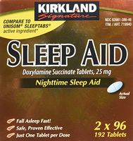 Kirkland Sleep Aid Doxylamine Succinate 25 mg, 192 tablets