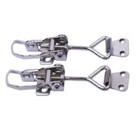 Cabinet Boxes Lever Handle Toggle Catch Latch Lock Clamp Hasp 2 Pcs Stainless Steel