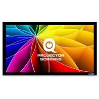 QualGear 92-Inch Fixed Frame Projector Screen, 16: 9 High Contrast Gray at 0.9 Gain (Qg-PS-Ff6-169-92-G)