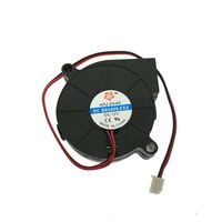 Saim DC 12V 2 Pin Connector Cooling Blower Fan Black 50mmx15mm for Laptop