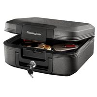 SentrySafe CHW20221 Fireproof Box and Waterproof Box with Key Lock 0.28 Cubic Feet