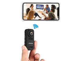 pixamee Hidden Camera, 18P HD Camera Mini Spy Camera Wireless WiFi Infrared Night Vision Portable Recorder iPhone/Android/ipad Remote View Motion Detection, Black