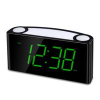 Alarm Clocks Raynic Digital Alarm Clock Large 7" Display Night Light Battery Backup Alarm Clocks for Bedrooms,Office, Kitchen