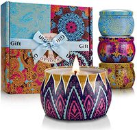 YINUO LIGHT Large Size Scented Candles Gifts Sets for Women, Natural Soy Wax Travel Tin Fragrance Gift for Birthday Mother's Day Bath Yoga Aromatherapy