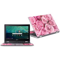MightySkins Skin Compatible with Acer Chromebook Spin 11" CP311 - Pink Roses | Protective, Durable, and Unique Vinyl Decal wrap Cover | Easy to Apply, Remove, and Change Styles | Made in The USA