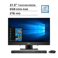 Dell 2020 Inspiron 22 3000 21.5 Inch FHD Touchscreen All-in-One Desktop (Intel Core i3-7130U up to 2.70 GHz, 8GB DDR4 RAM, 2TB HDD, Bluetooth, HDMI, Windows 10, Black) (Renewed)
