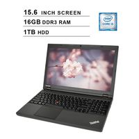 2019 Newest Premium Lenovo Thinkpad T540P 15.6 Inch Laptop (Intel Dual Core i5-4200M up to 3.1GHz, 16GB DDR3L RAM, 1TB HDD, Intel HD 4600, DVD, WiFi, Windows 10 Pro) (Renewed)
