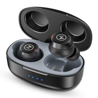 Bluetooth Headphones, 5.0 MOVONE True Wireless Earbuds Stereo Deep Bass Mini Bluetooth Earphones 15H Playtime in Ear Binaural Call Headset with Built in Mic and Charging Case for Sports Running