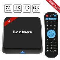Leelbox Android TV Box, Q3 Andriod 7.1 Smart TV Box 5G WiFi 2GB RAM 16GB ROM TV Box