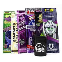 Grape Hemp Wraps Variety Pack King Pin, Juicy, Hemparillo (12 Packs, 2 Each)