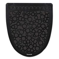 Boardwalk BWK UMBB P000I006M0021430L1 Urinal Mat 2.0, Rubber, 17-1/2" Width, 20" Length, Black (Pack of 6)