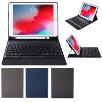 iPad Mini 2019 Bluetooth Keyboard, TechCode Lightweight Detachable Bluetooth Wireless Keyboard Cover Protective Case w/Pencil Holder Smart Auto Sleep Wake for iPad Mini 4/Mini 5 7.9 inch,Black