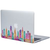 NDAD Famous Buildings in the United States Removable Vinyl Decal Sticker Skin for Macbook Pro Air Mac 13" Laptop