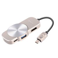 USB C Hub,5 in 1 Multi Port Charger Dock,USB C Adapter Type C to HDMI 4K with 3 USB 3.0 Ports,USB-C Power Delivery for MacBook/Pro, Dell XPS, HP Spectre,Lenovo,Chromebook,Other USB C Laptops (Silver)